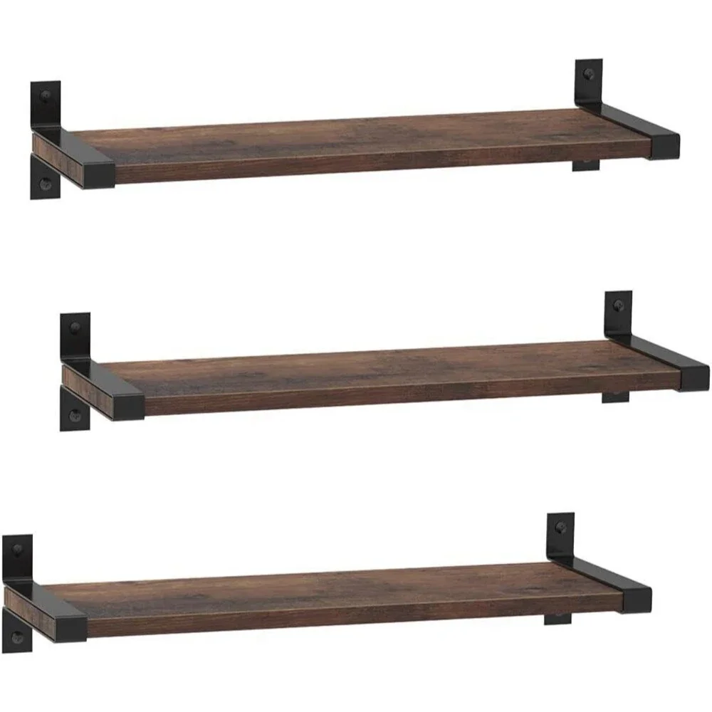 Floating Shelves, Set of 3 Wall Mount Rustic Hanging Shelves for Kitchen,Bedroom